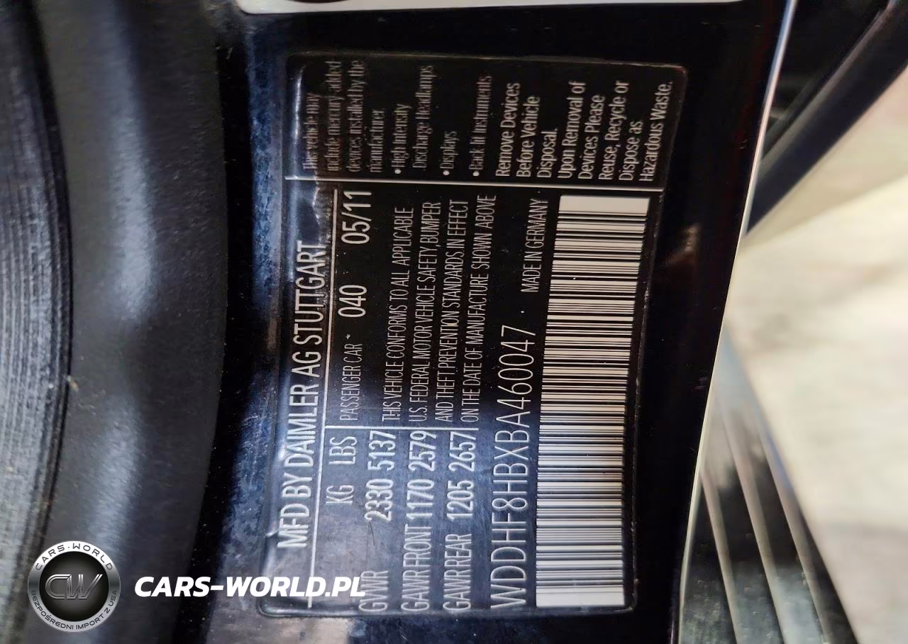 2011 Mercedes-Benz E 350 4Matic VIN:WDDHF8HBXBA460047 - 12