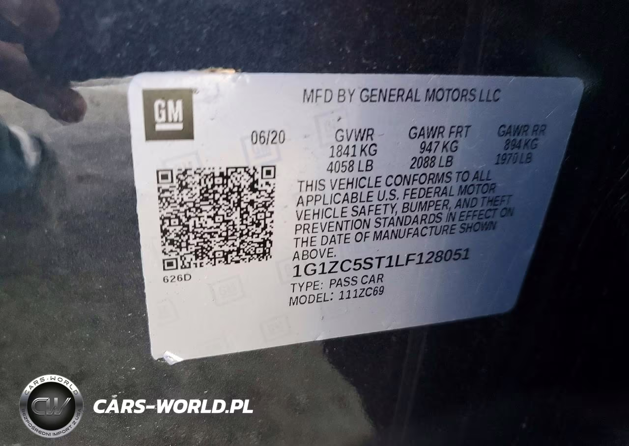 2020 Chevrolet Malibu Ls VIN:1G1ZC5ST1LF128051 - 13