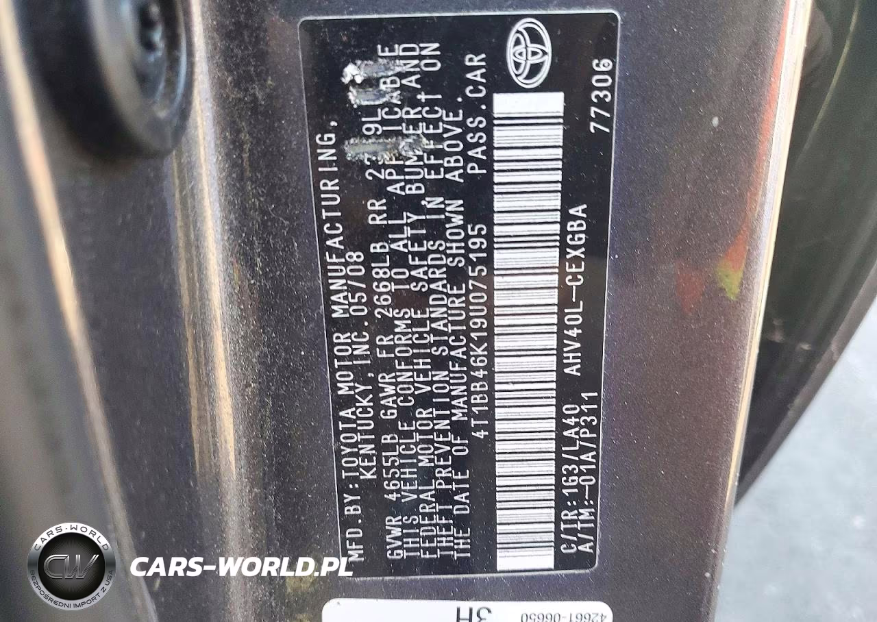 2009 Toyota Camry Hybrid VIN:4T1BB46K19U075195 - 12