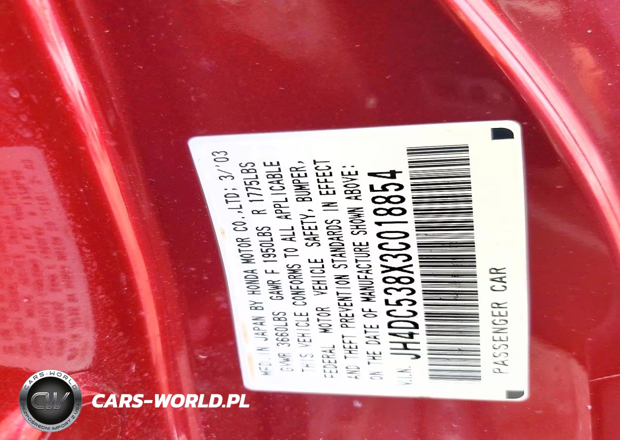 2003 Acura Rsx VIN:JH4DC538X3C018854 - 12