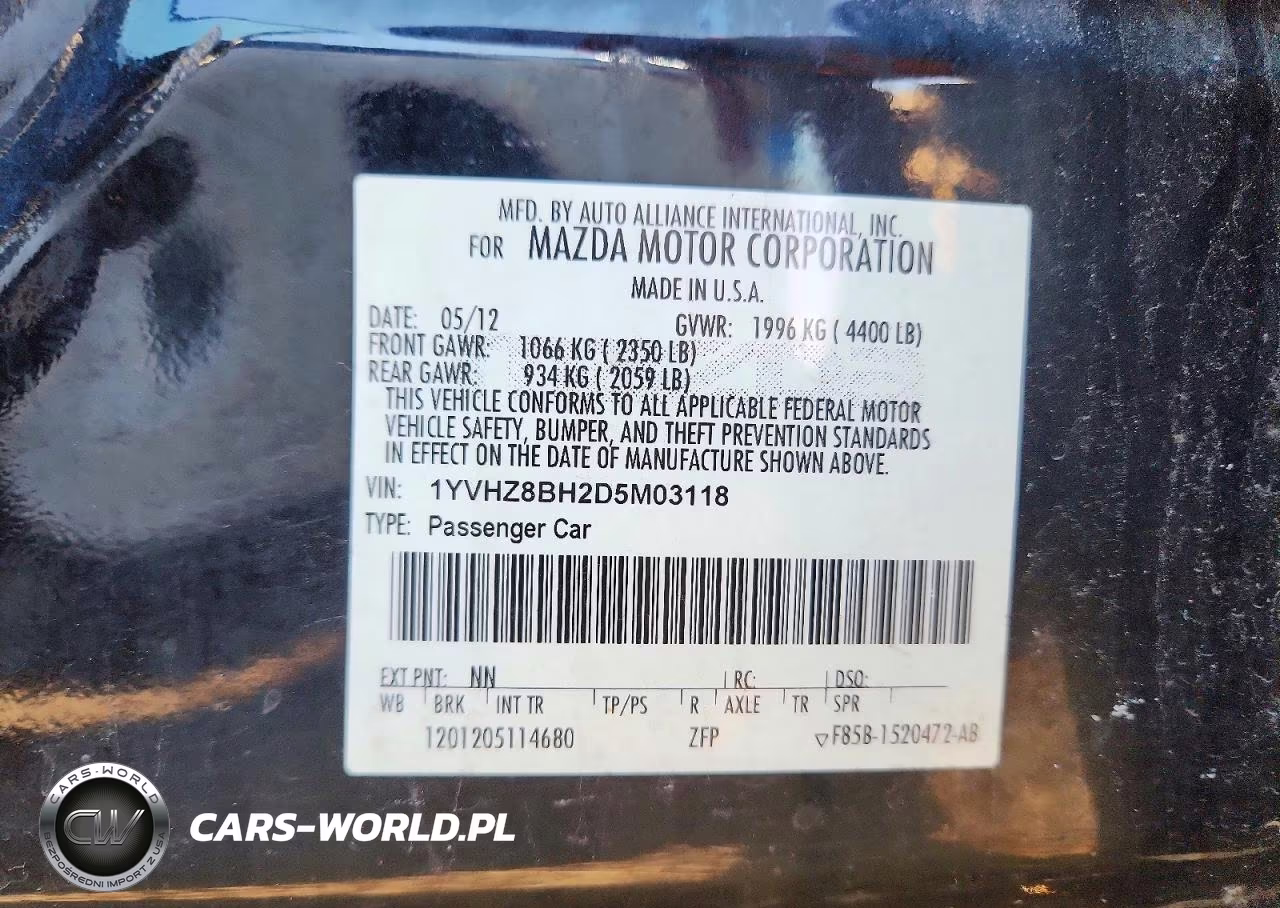 2013 Mazda 6 Sport VIN:1YVHZ8BH2D5M03118 - 12