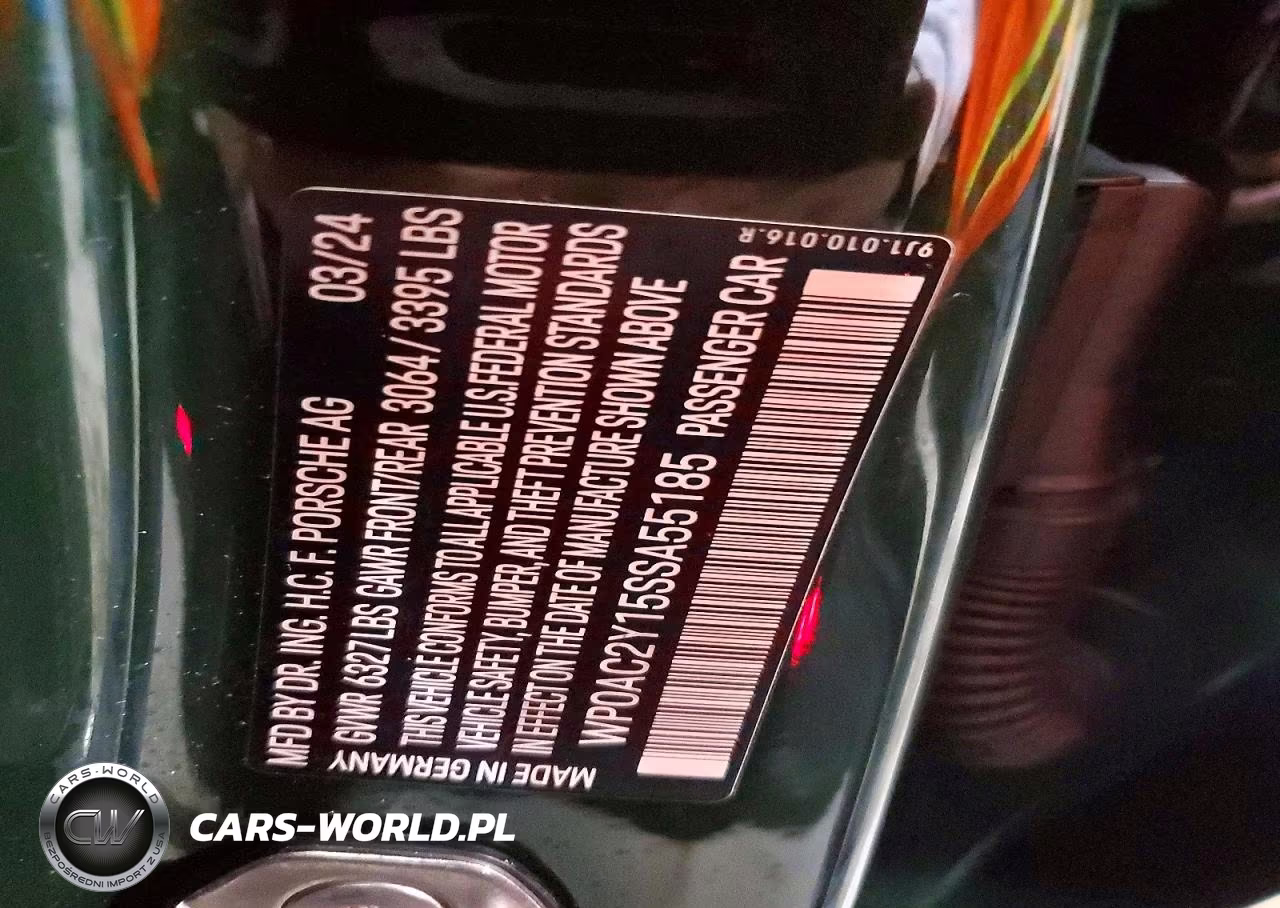 2025 Porsche Taycan Turbo VIN:WP0AC2Y15SSA55185 - 13
