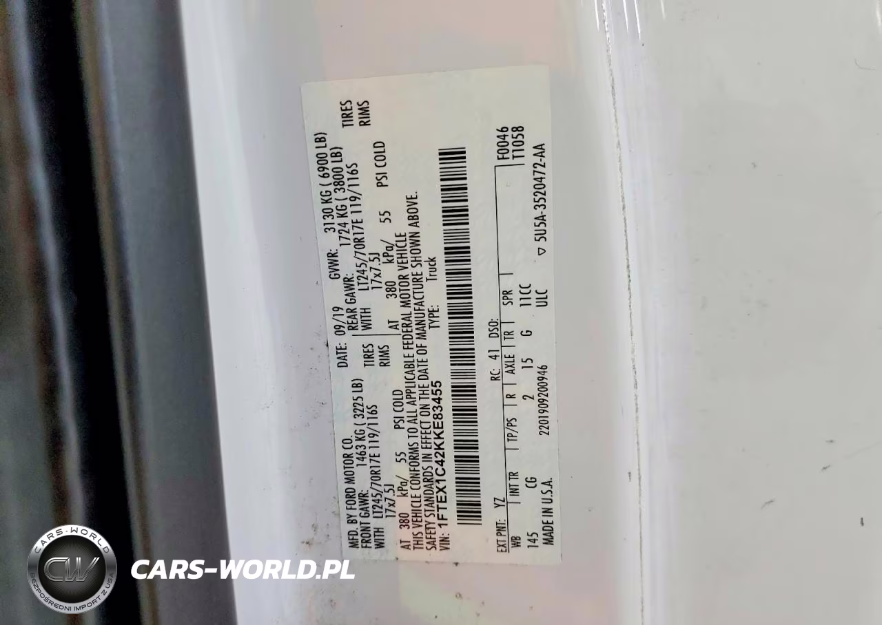 2019 Ford F150 Super Cab VIN:1FTEX1C42KKE83455 - 12