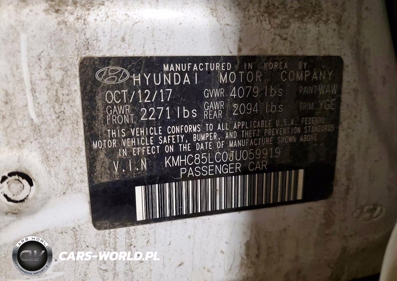 2018 Hyundai Ioniq Limited VIN:KMHC85LC0JU059919 - 13
