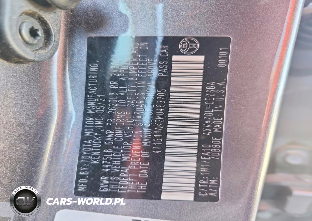 2021 Toyota Camry Se VIN:4T1G11AK2MU463205 - 12