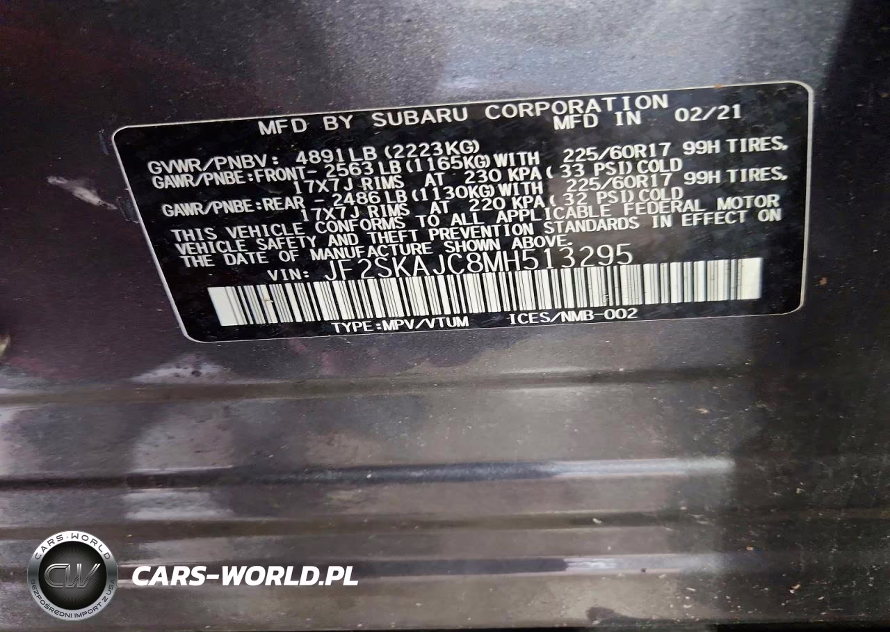 2021 Subaru Forester Premium VIN:JF2SKAJC8MH513295 - 14