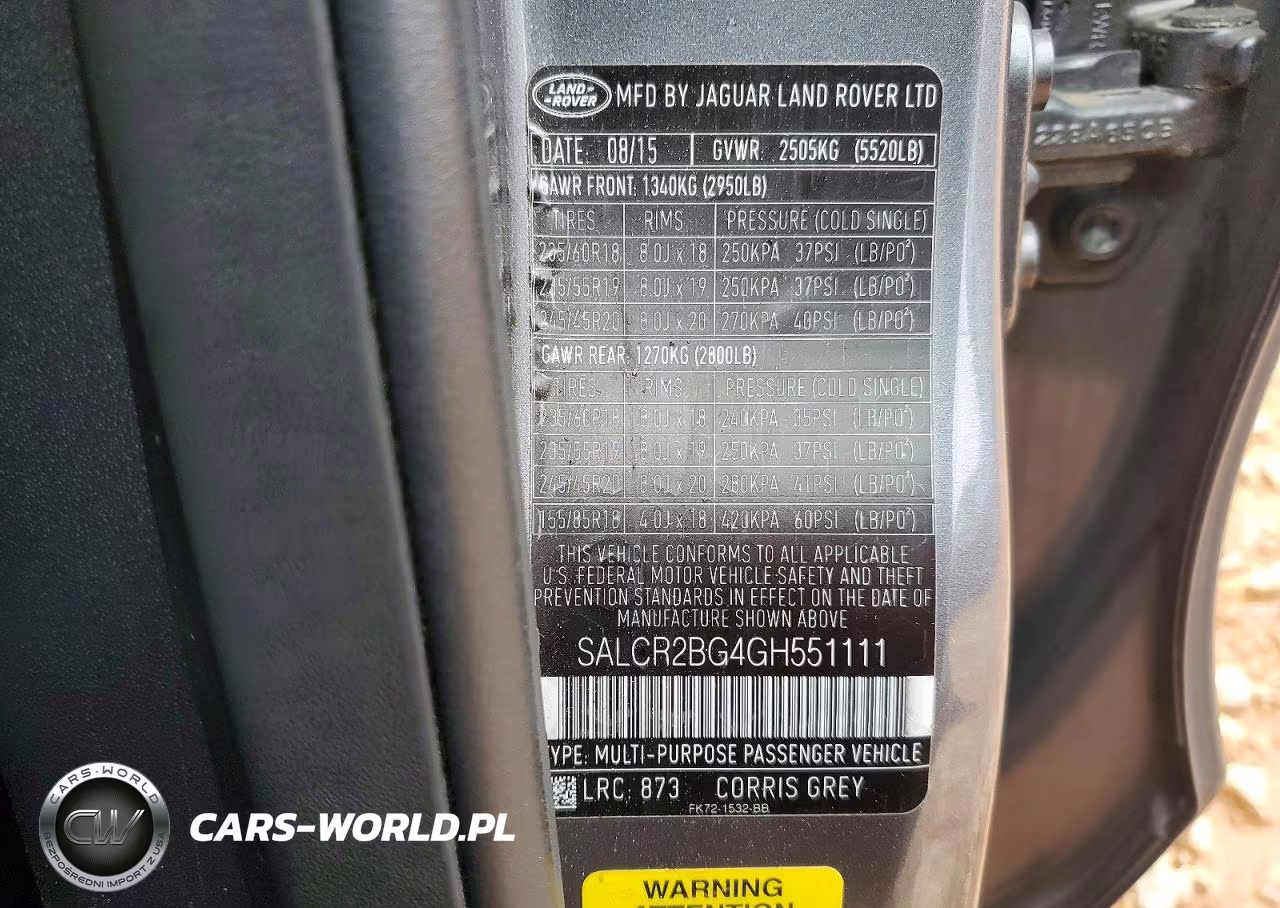 2016 Land Rover Discovery Sport Hse VIN:SALCR2BG4GH551111 - 13