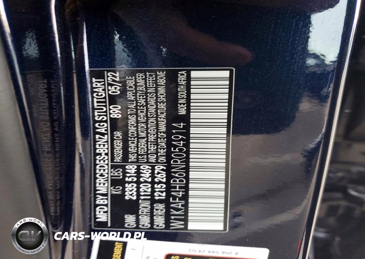 2022 Mercedes-Benz C 300 4Matic VIN:W1KAF4HB6NR054914 - 12