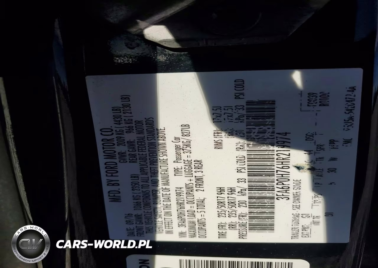 2017 Ford Fusion Se VIN:3FA6P0H76HR219974 - 12