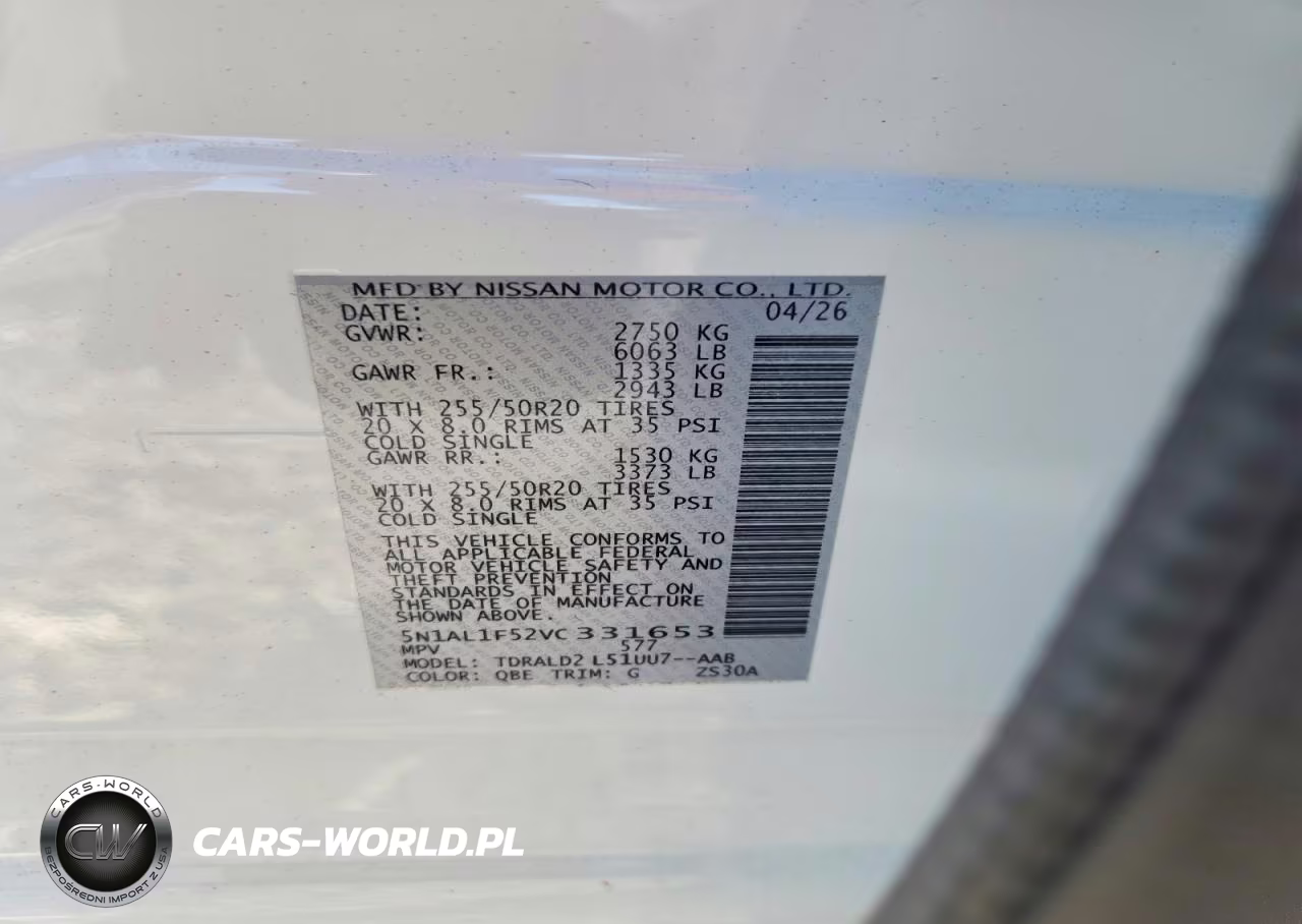 2027 Infiniti Qx60 Luxe VIN:5N1AL1F52VC331653 - 13