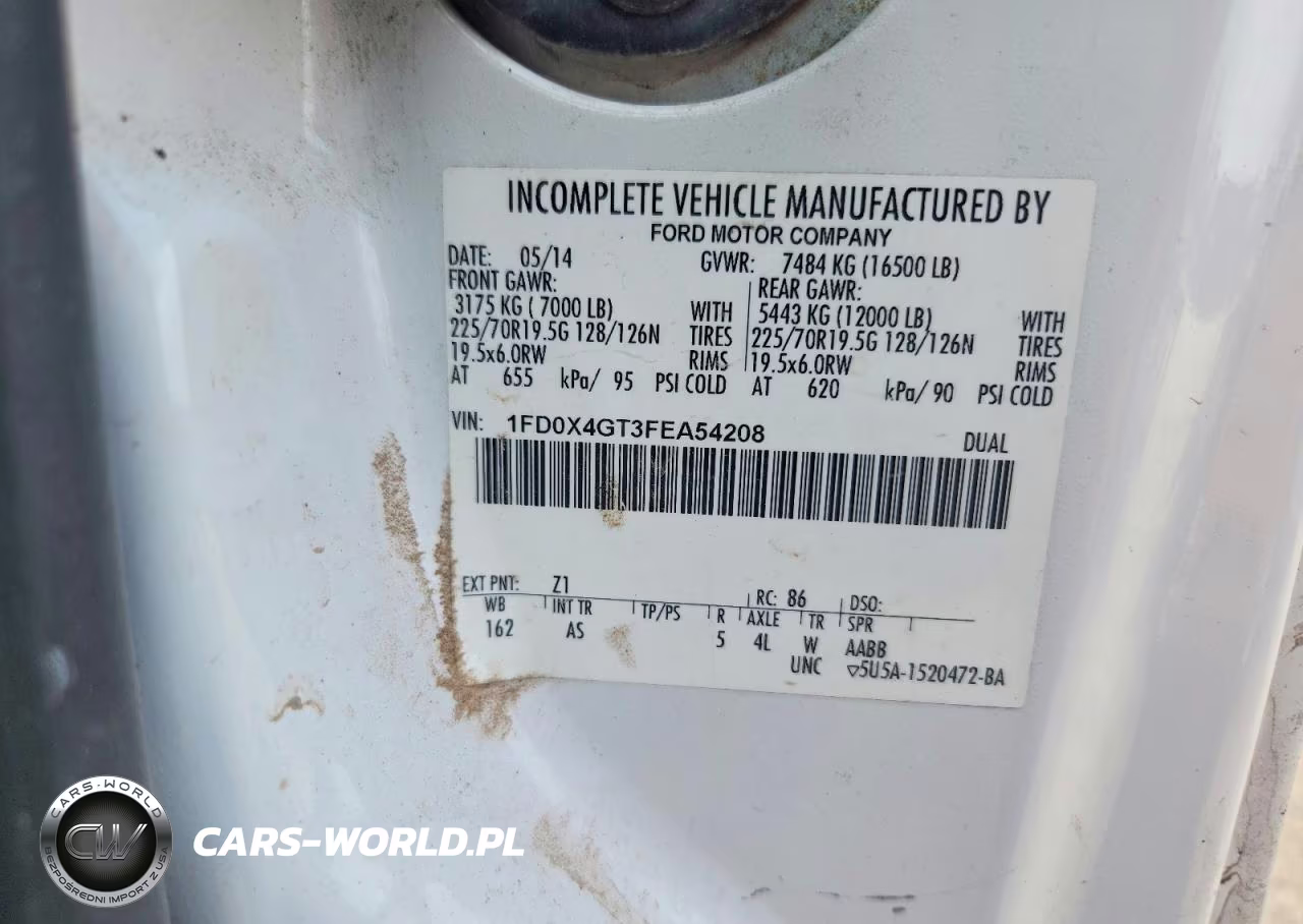 2015 Ford F450 Super Duty VIN:1FD0X4GT3FEA54208 - 12