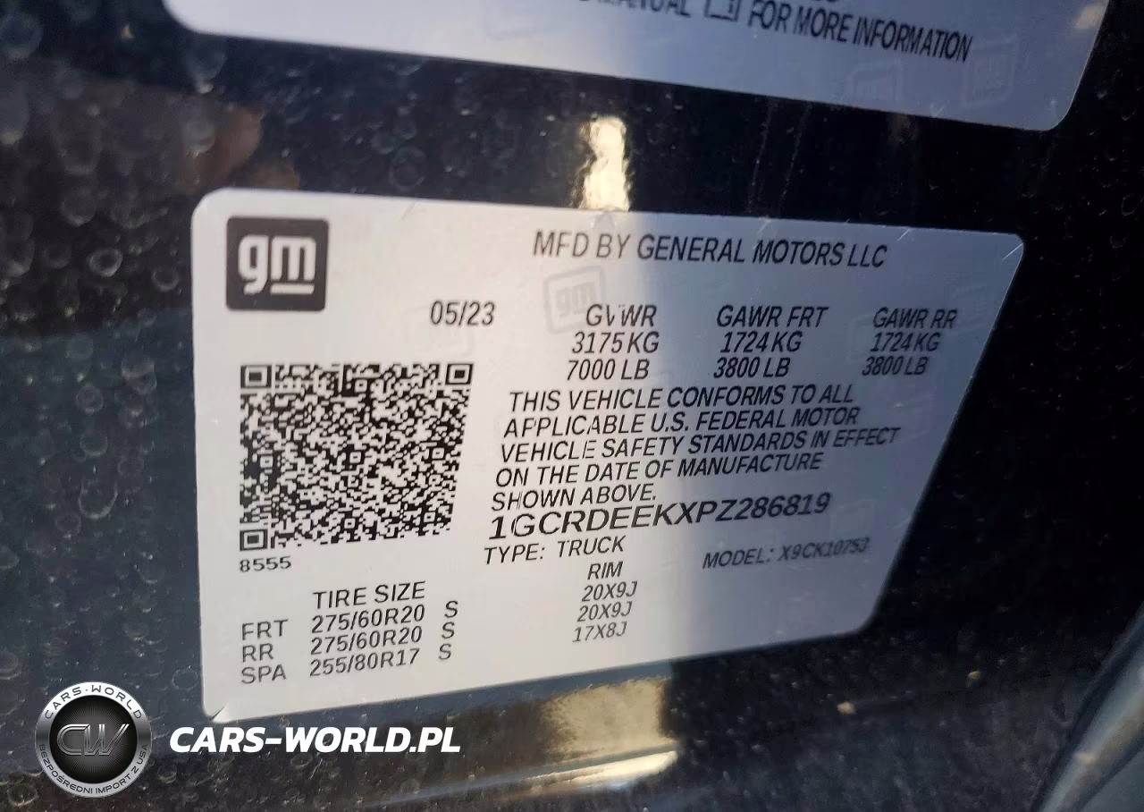 2023 Chevrolet Silverado K1500 Rst VIN:1GCRDEEKXPZ286819 - 12