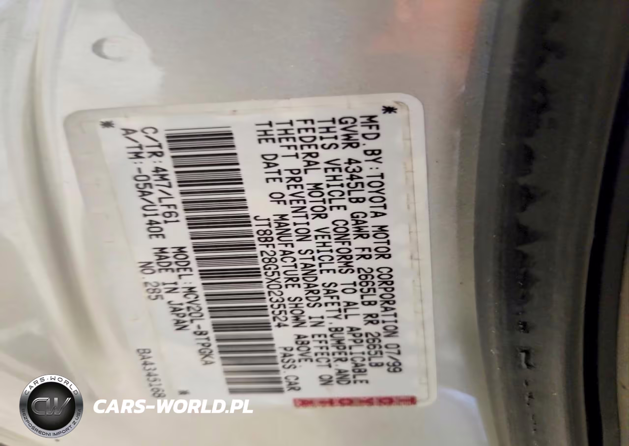 1999 Lexus Es 300 VIN:JT8BF28G5X0235524 - 12