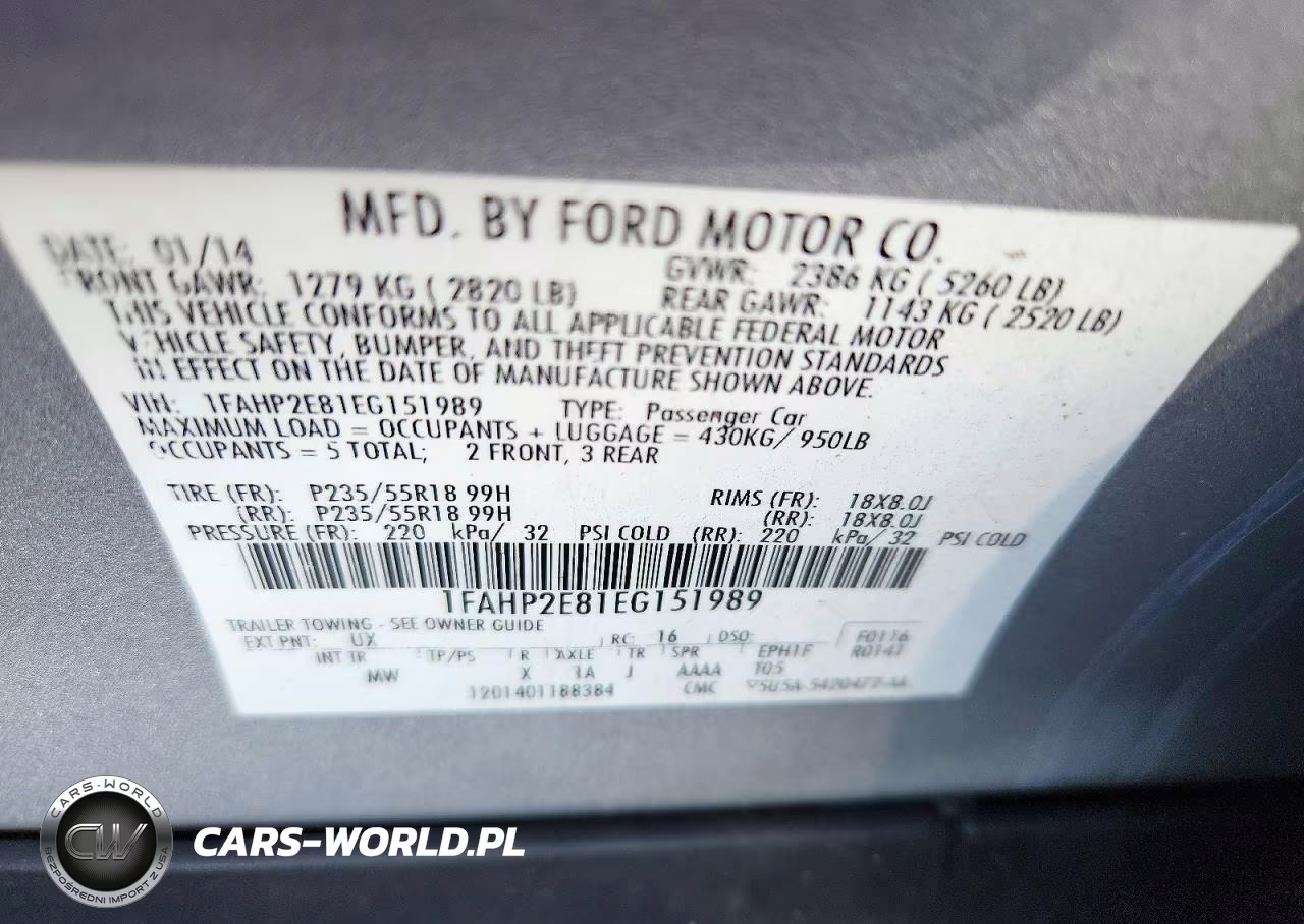 2014 Ford Taurus Sel VIN:1FAHP2E81EG151989 - 12