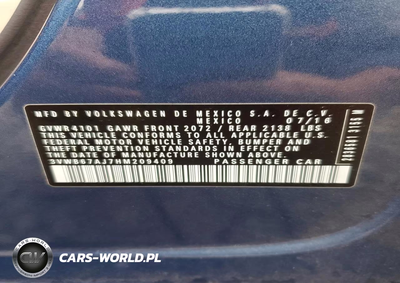 2017 Volkswagen Jetta Se VIN:3VWB67AJ7HM209409 - 12