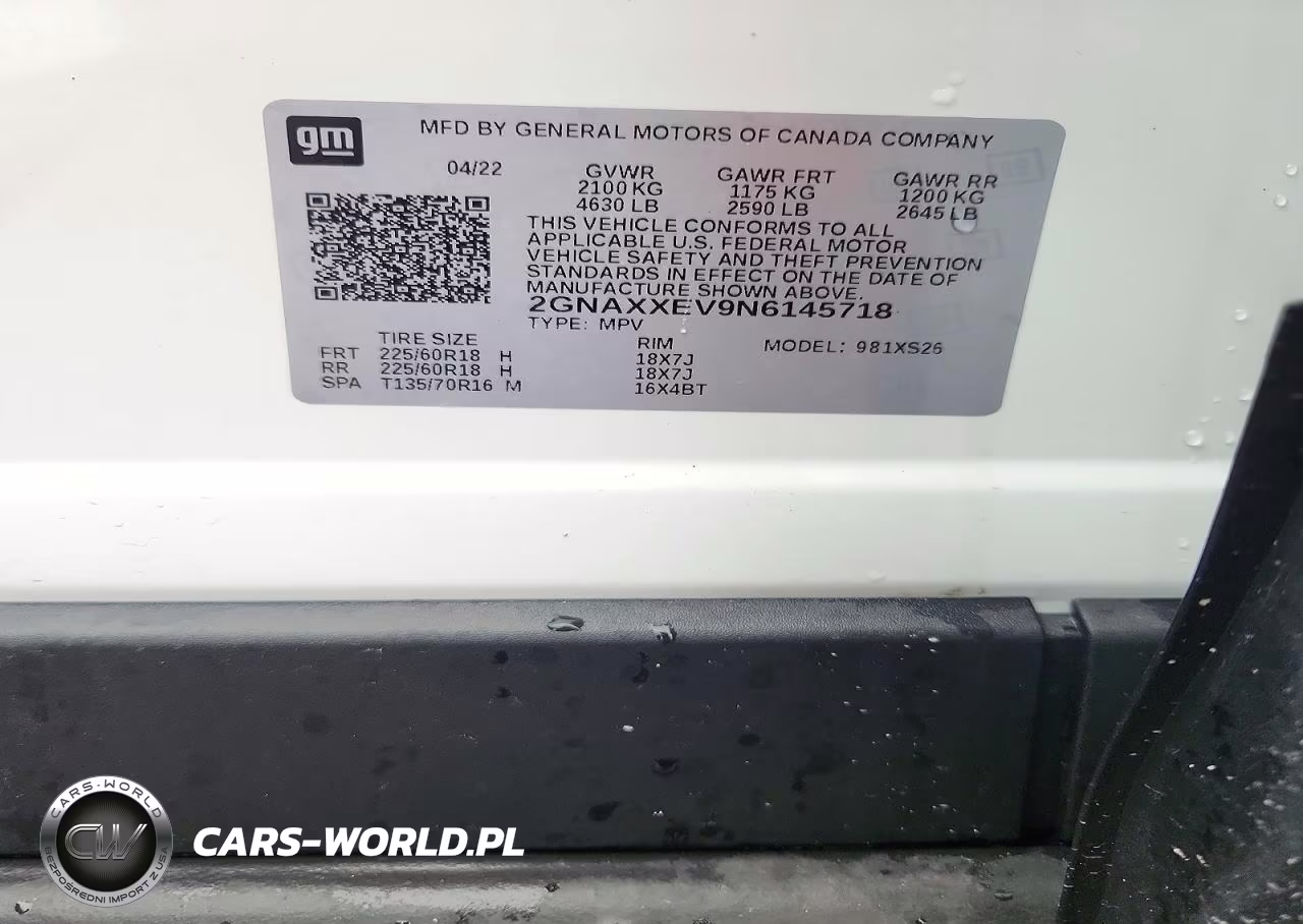 2022 Chevrolet Equinox Premier VIN:2GNAXXEV9N6145718 - 13