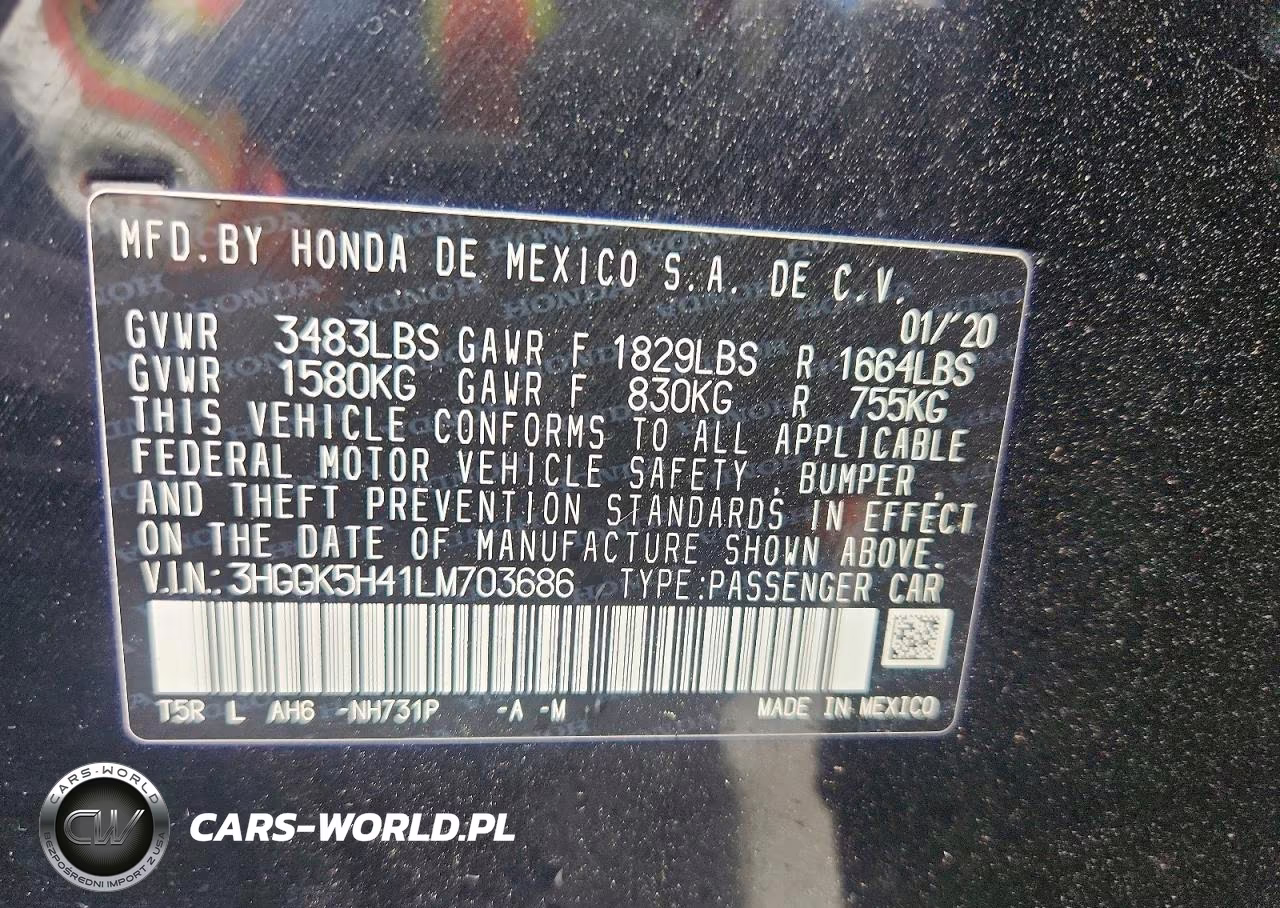 2020 Honda Fit Lx VIN:3HGGK5H41LM703686 - 13