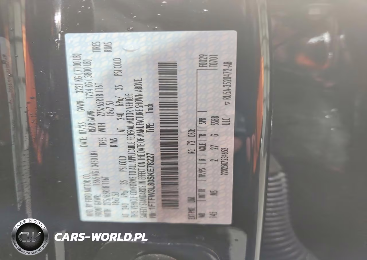 2025 Ford F150 Xlt VIN:1FTFW3L80SKE78227 - 12