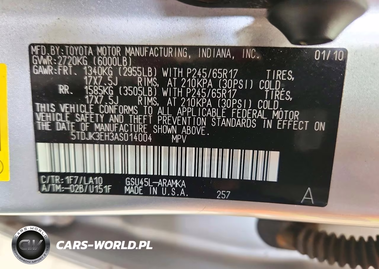 2010 Toyota Highlander Se VIN:5TDJK3EH3AS014004 - 14