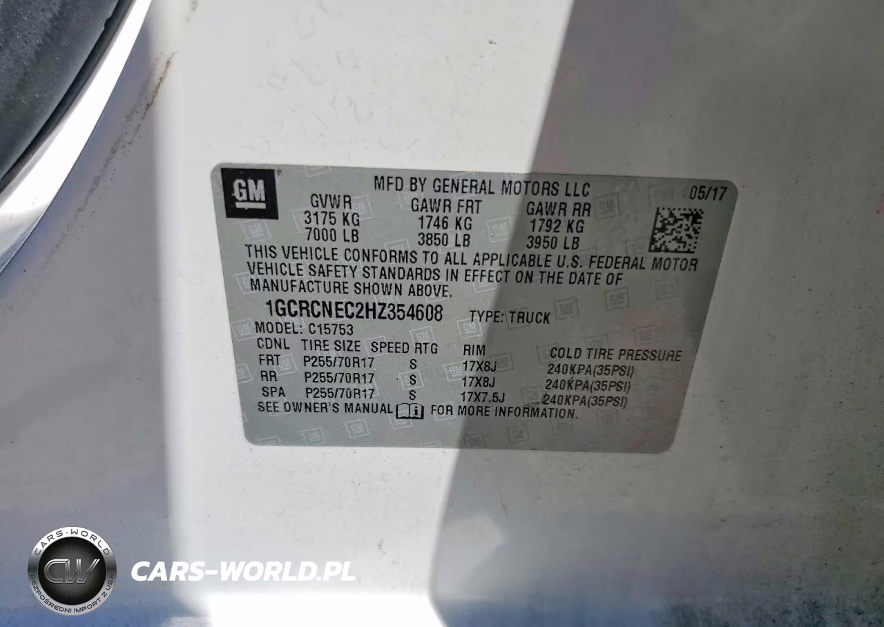 2017 Chevrolet Silverado C1500 VIN:1GCRCNEC2HZ354608 - 12