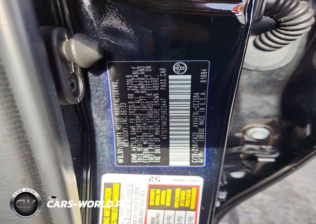 2023 Toyota Camry Se VIN:4T1G11AK2PU823447 - 12