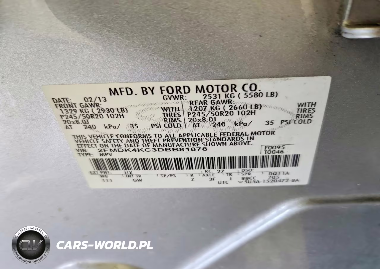 2013 Ford Edge Limited VIN:2FMDK4KC3DBB81878 - 13