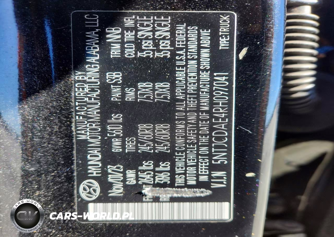 2024 Hyundai Santa Cruz Sel VIN:5NTJCDAE4RH097041 - 12