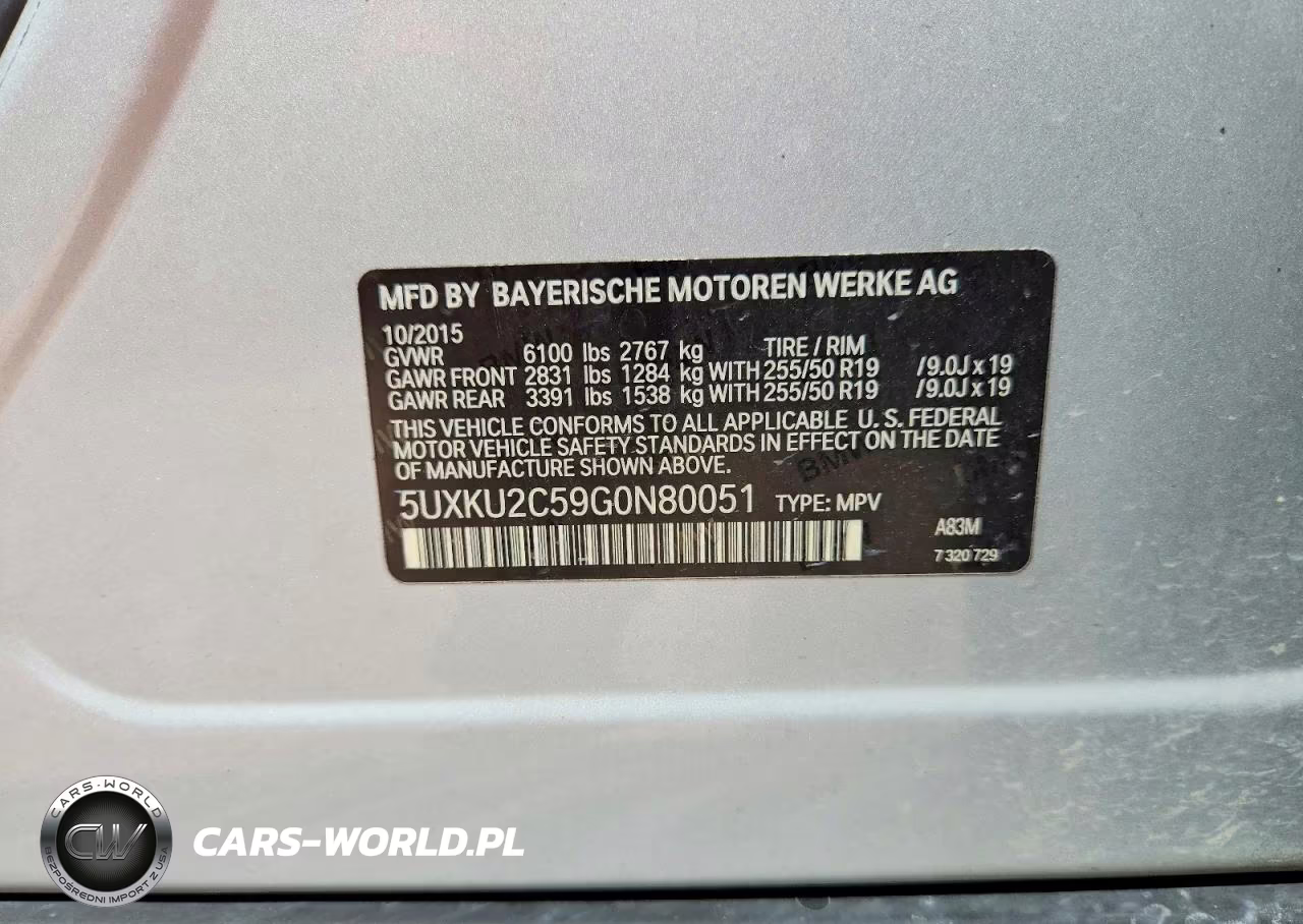 2016 BMW X6 xDrive35I VIN:5UXKU2C59G0N80051 - 13
