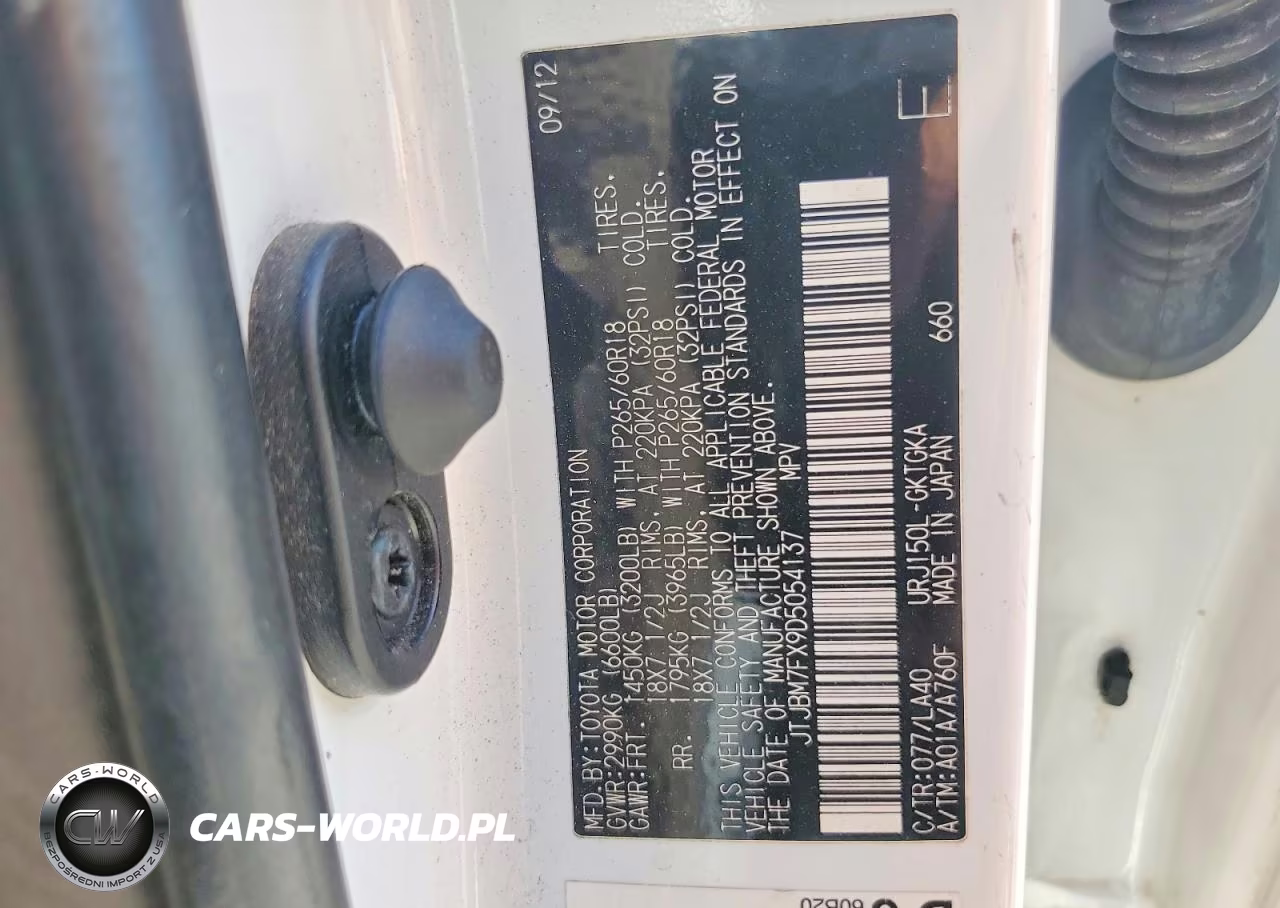 2013 Lexus Gx 460 VIN:JTJBM7FX9D5054137 - 13