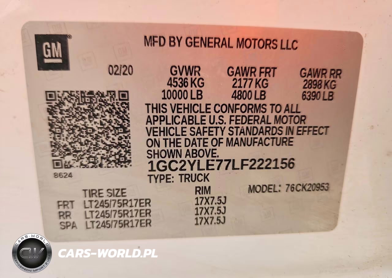 2020 Chevrolet Silverado K2500 Heavy Duty VIN:1GC2YLE77LF222156 - 12