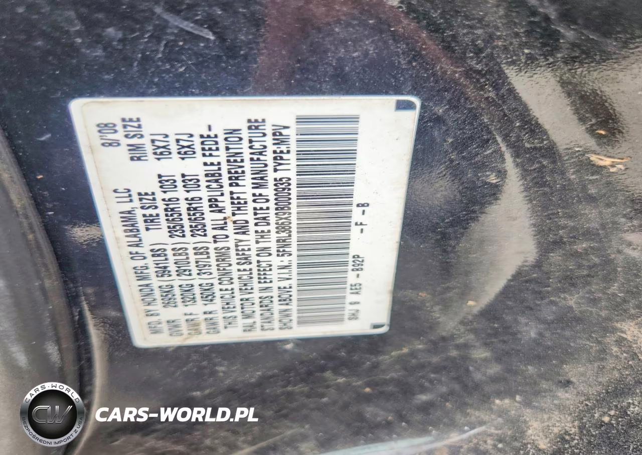 2009 Honda Odyssey Exl VIN:5FNRL386X9B000935 - 14