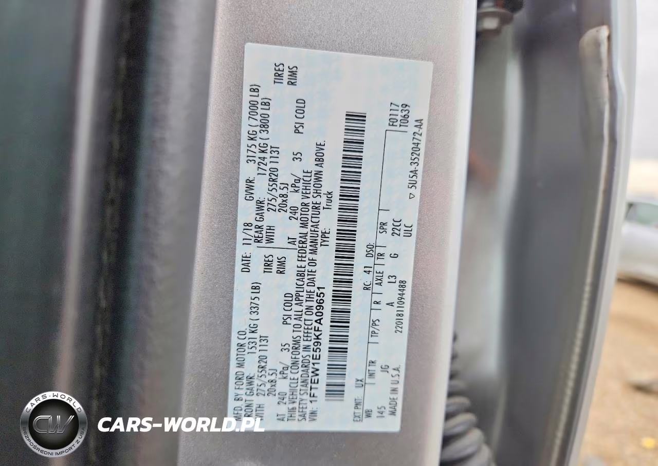 2019 Ford F150 Supercrew VIN:1FTEW1E59KFA09651 - 12