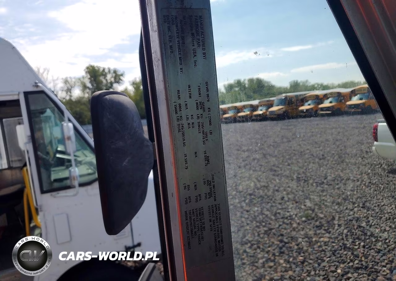 2019 Ford F59 Delivery Truck VIN:1F66F5KY7K0A15187 - 11