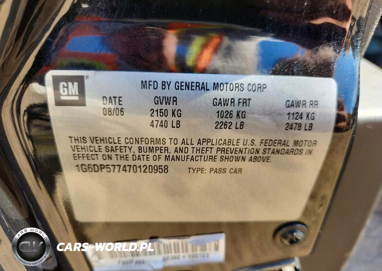 2007 Cadillac Cts Hi Feature V6 VIN:1G6DP577470120958 - 12