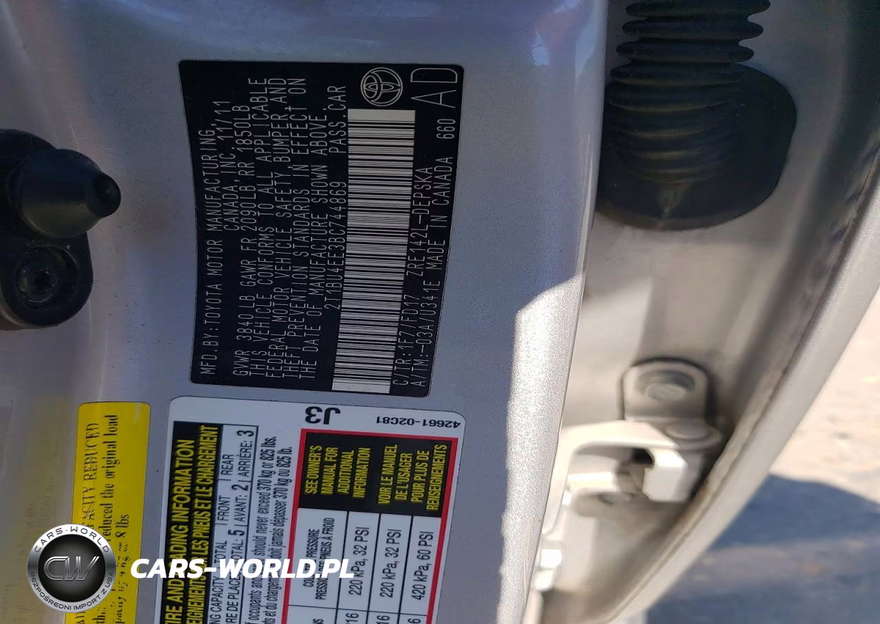 2011 Toyota Corolla S VIN:2T1BU4EE3BC744869 - 12