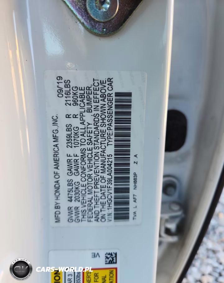 2020 Honda Accord Sport VIN:1HGCV1F39LA004215 - 12