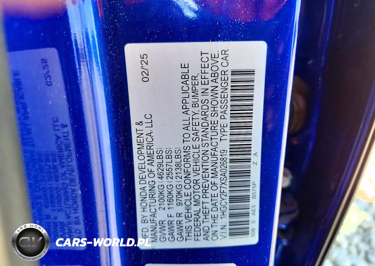 2025 Honda Accord Hybrid Sport-L VIN:1HGCY2F7XSA026819 - 12