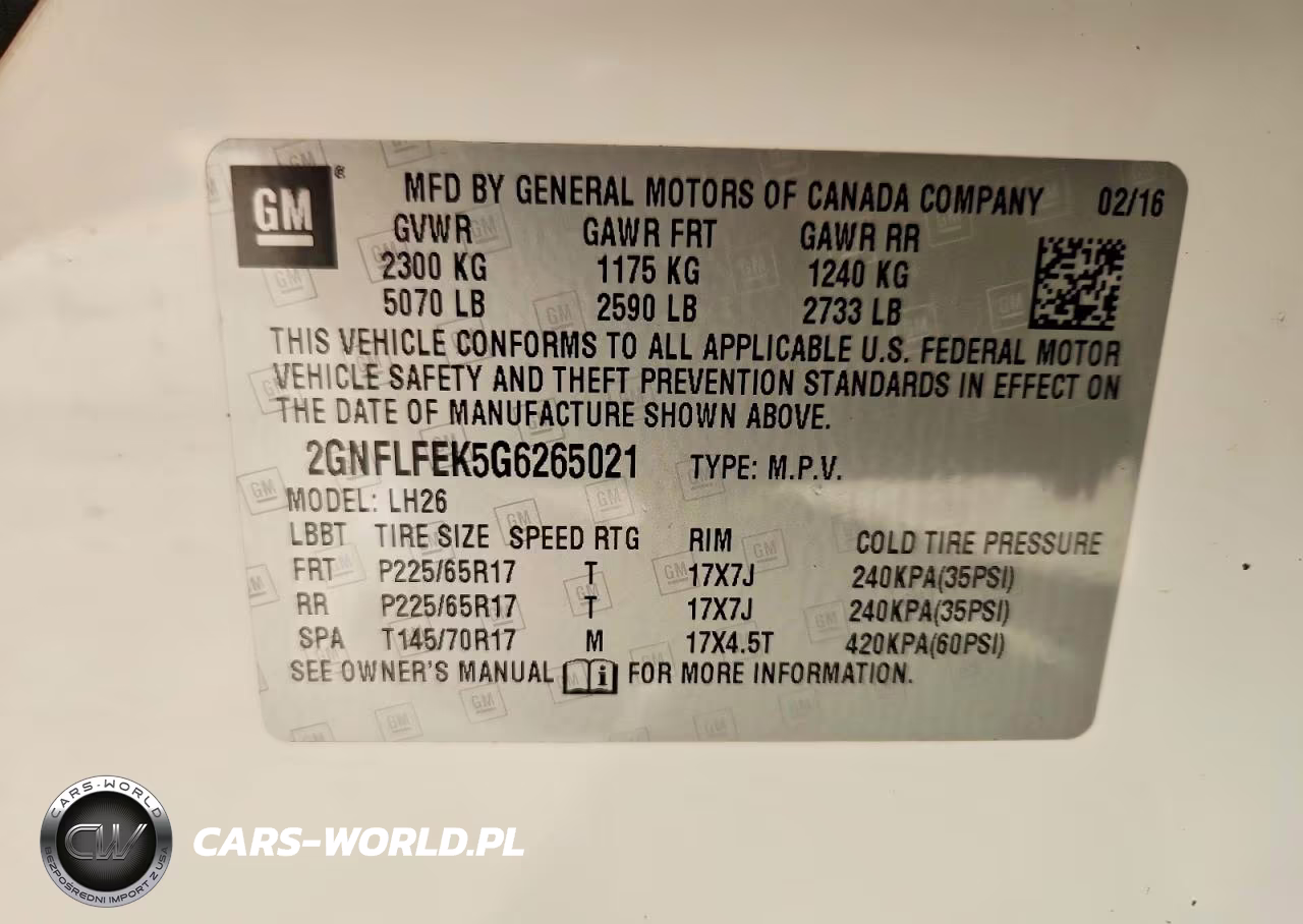 2016 Chevrolet Equinox Lt VIN:2GNFLFEK5G6265021 - 13