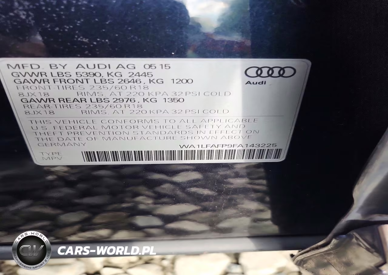 2015 Audi Q5 Premium Plus VIN:WA1LFAFP9FA143225 - 12