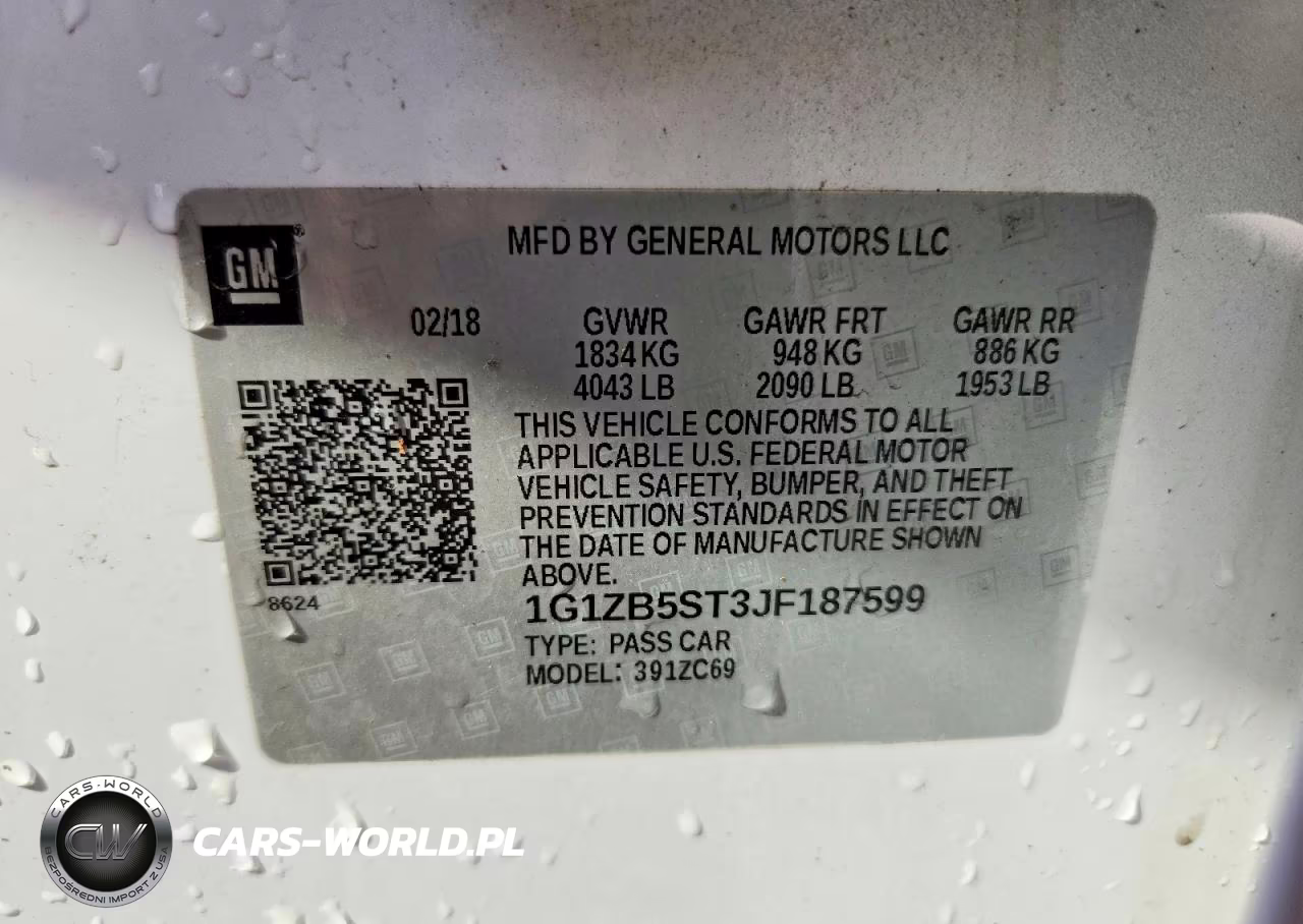 2018 Chevrolet Malibu Ls VIN:1G1ZB5ST3JF187599 - 12