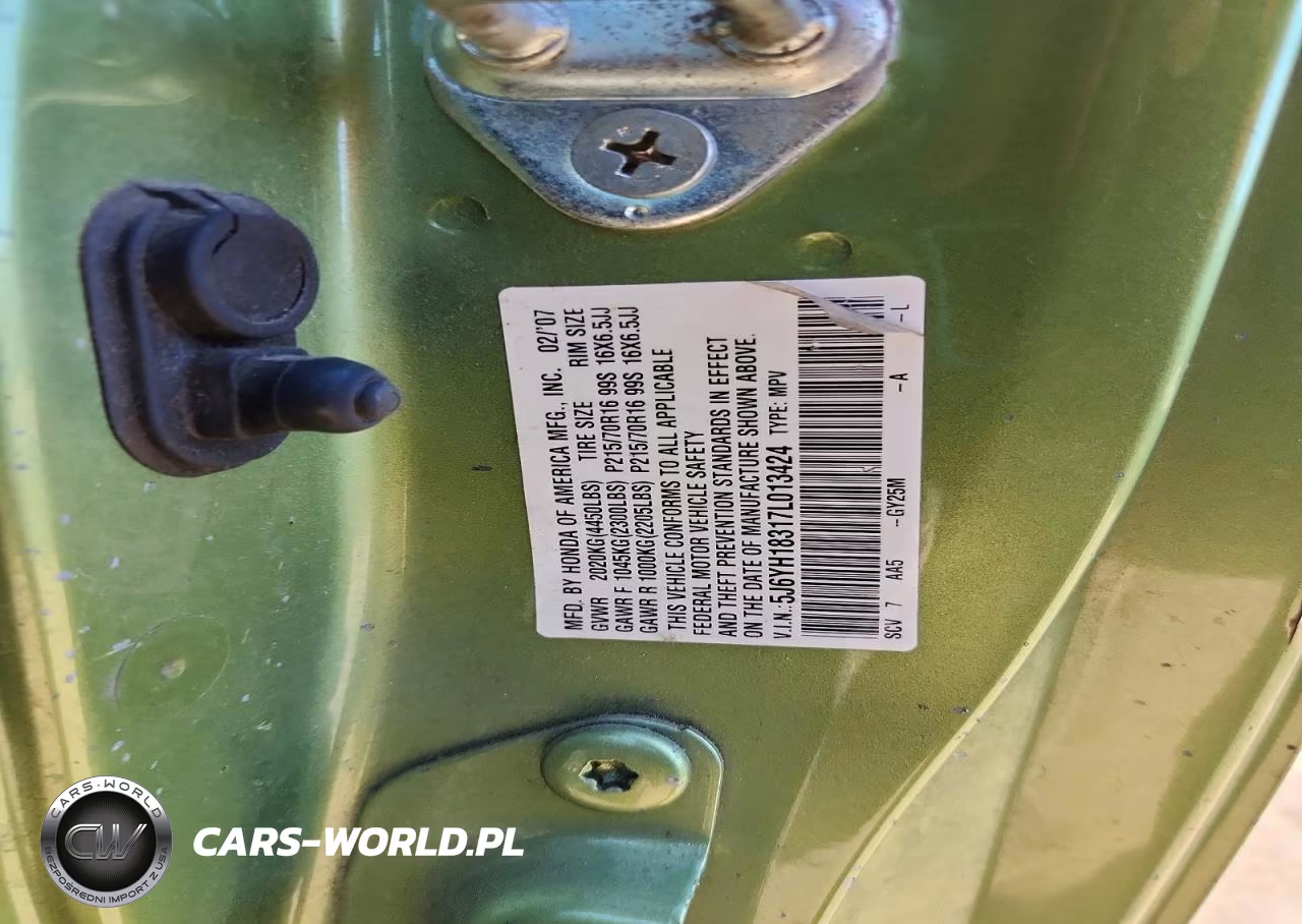 2007 Honda Element Lx VIN:5J6YH18317L013424 - 13