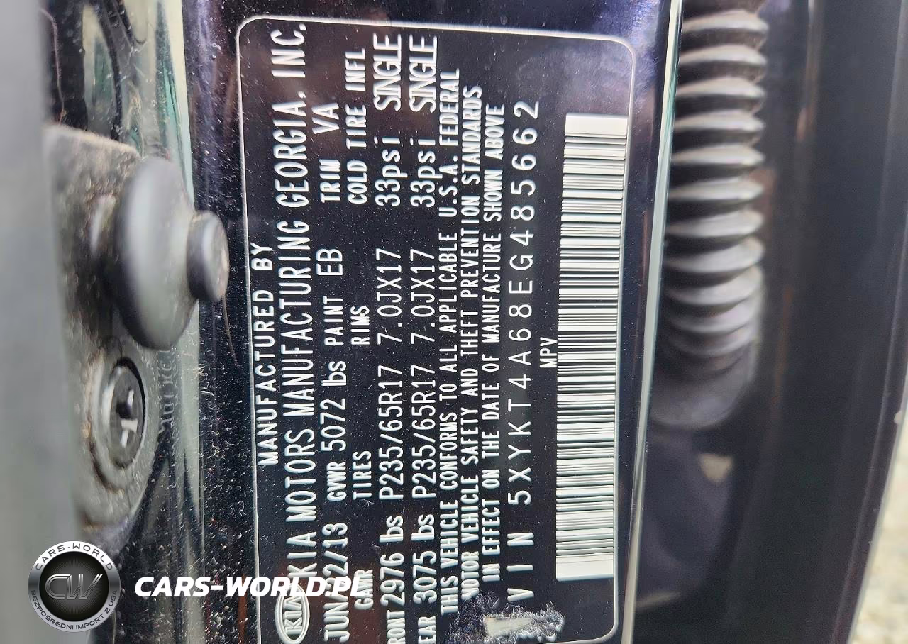 2014 Kia Sorento Lx VIN:5XYKT4A68EG485662 - 14