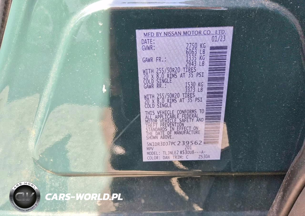 2023 Nissan Pathfinder Platinum VIN:5N1DR3DJ7PC239562 - 14