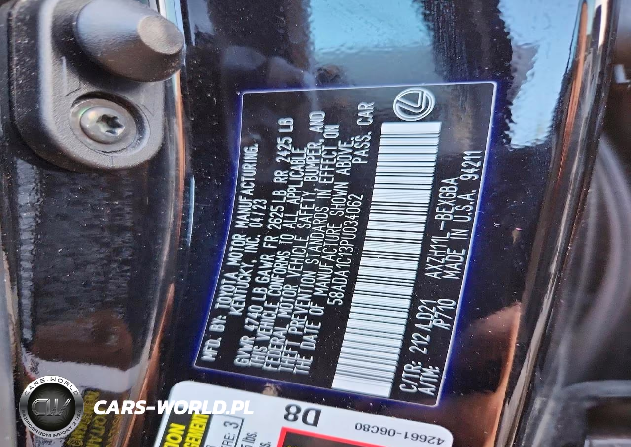 2023 Lexus Es 300H Base VIN:58ADA1C13PU034062 - 12