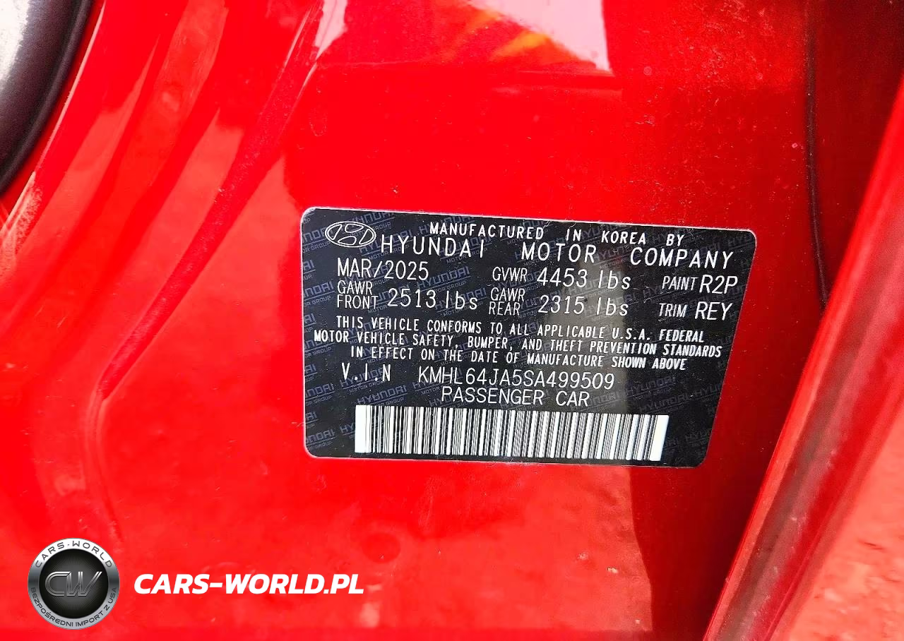 2025 Hyundai Sonata Sel VIN:KMHL64JA5SA499509 - 12