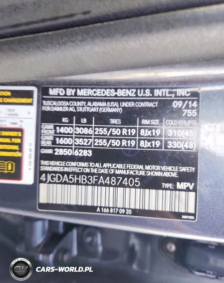 2015 Mercedes-Benz Ml VIN:4JGDA5HB3FA487405 - 13