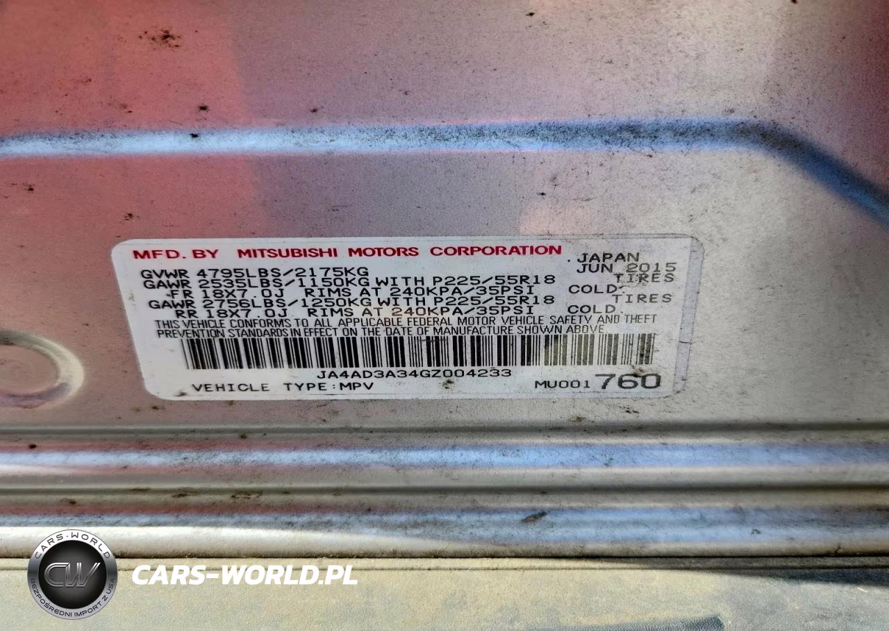 2016 Mitsubishi Outlander Se VIN:JA4AD3A34GZ004233 - 13