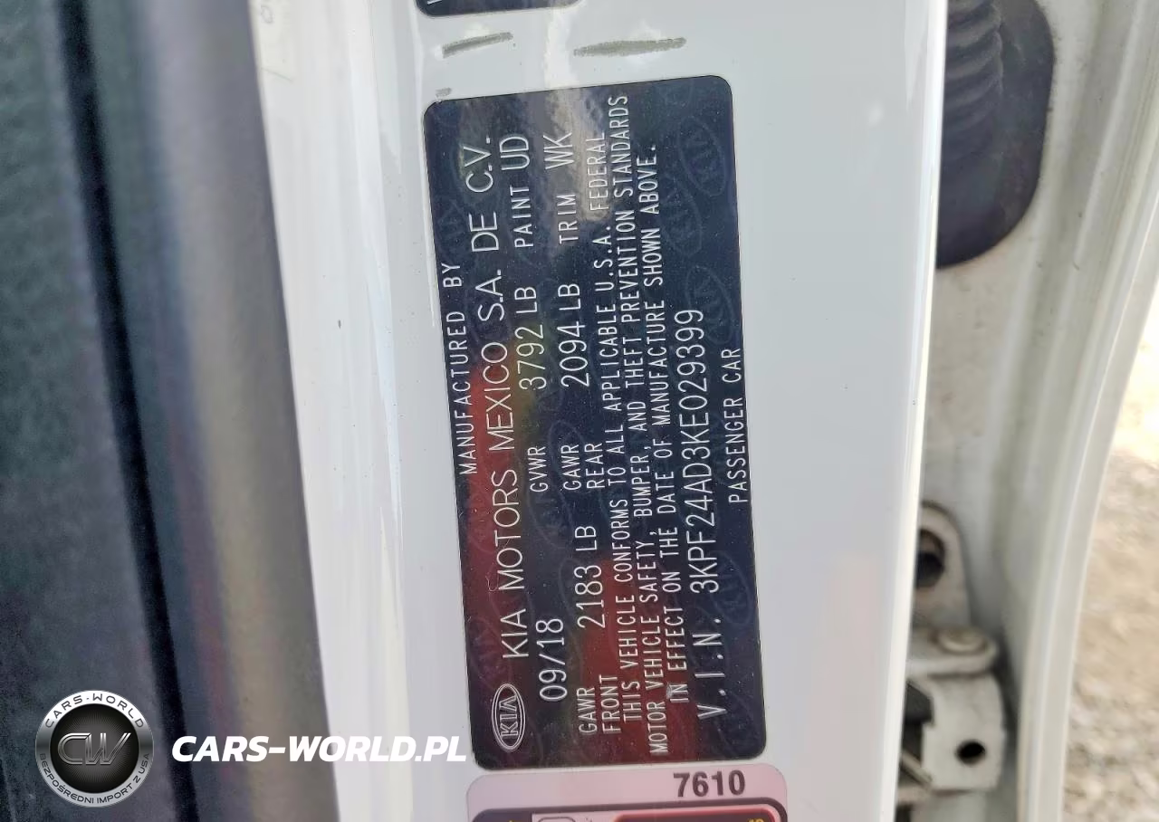 2019 Kia Forte Lxs VIN:3KPF24AD3KE029399 - 12