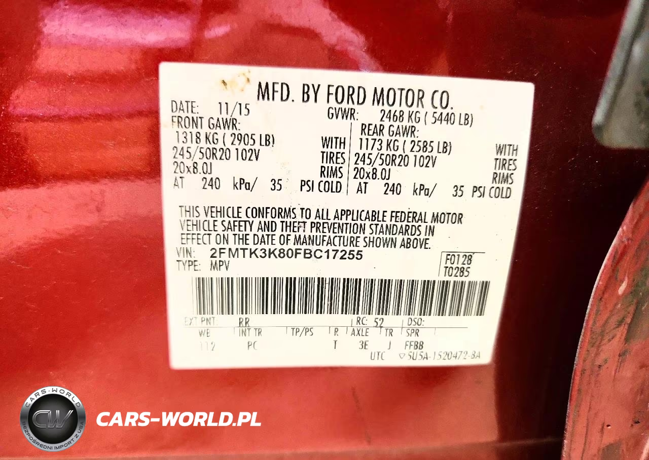 2015 Ford Edge Titanium VIN:2FMTK3K80FBC17255 - 13