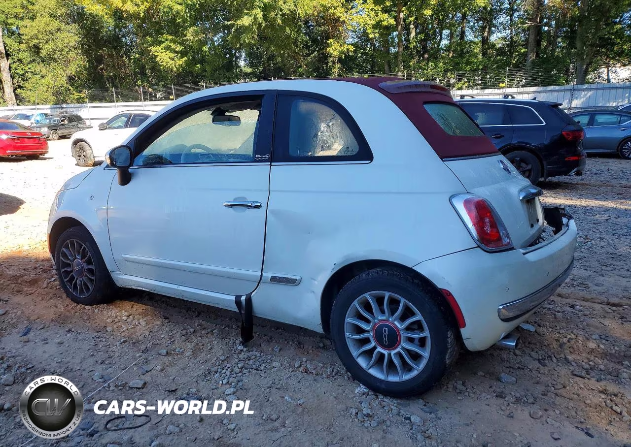 2013 Fiat 500 Lounge VIN:3C3CFFER6DT529407 - 2